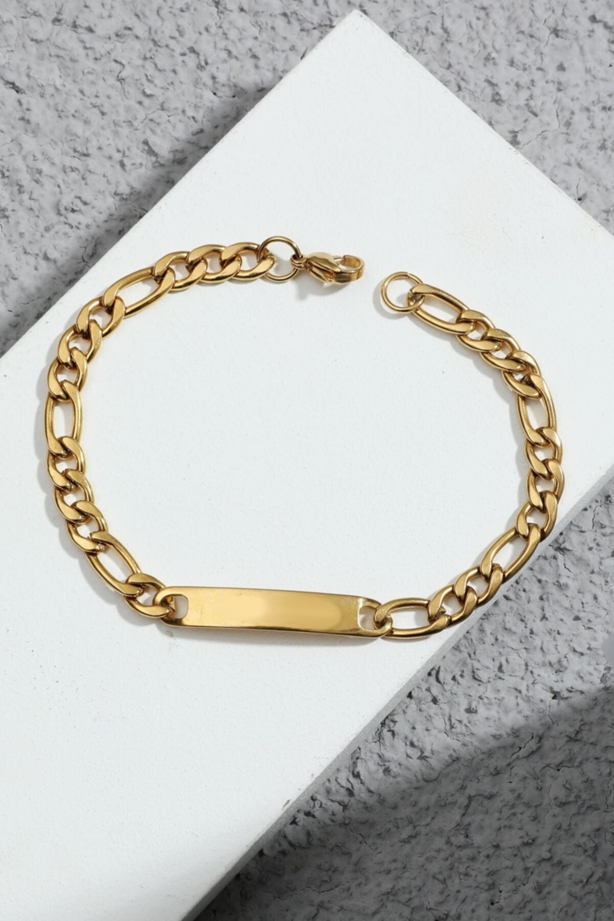 Unisex Çelik Kararmaz Arpa Metal Bileklik